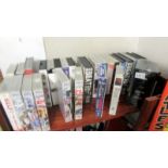 A quantity of Beatles VHS videos including boxed set.