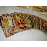 A quantity of Superman comics