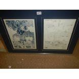 A pair of Klain Voorman signed limited edition prints numbered 90/555 and 35/333 of the Revolver