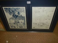 A pair of Klain Voorman signed limited edition prints numbered 90/555 and 35/333 of the Revolver