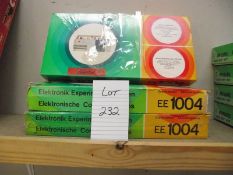 3 German Norelco electronic kits EE1004, all sealed inside, being sold as seen,