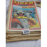 A quantity of used Tiger comics