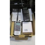 An ICOM IC-RX7 waveband receiver boxed/new, a Yupiteru MVT 7000 multiband receiver,