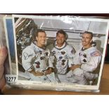 A large quantity of Apollo astronaut photo's, some signed but not authenticated.