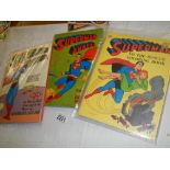 2 Superman annuals & a Superman colouring book,