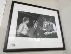 A framed and glazed Beatles Abbey Road 1966 print.