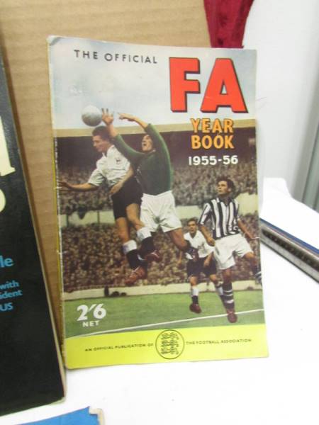 A Football Association chart with whistle, 1953-54 and 1955 - 56 FA year books, - Image 4 of 5
