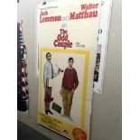 A 3 part laminated 'The Odd Couple' film poster (combined size 40" x 80")