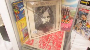 George Harrison "Gone Troppo" and "Dark Horse" LP's with a signed Klaus Voorman Russian Anton
