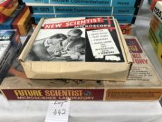 A Waddingtons Future scientist microscope laboratory & a Selco new scientist microscope set (both