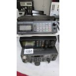 3 radio receivers, Kenwood TR7625, ICON IC-R100 and Yupitero MVT600, all untested.