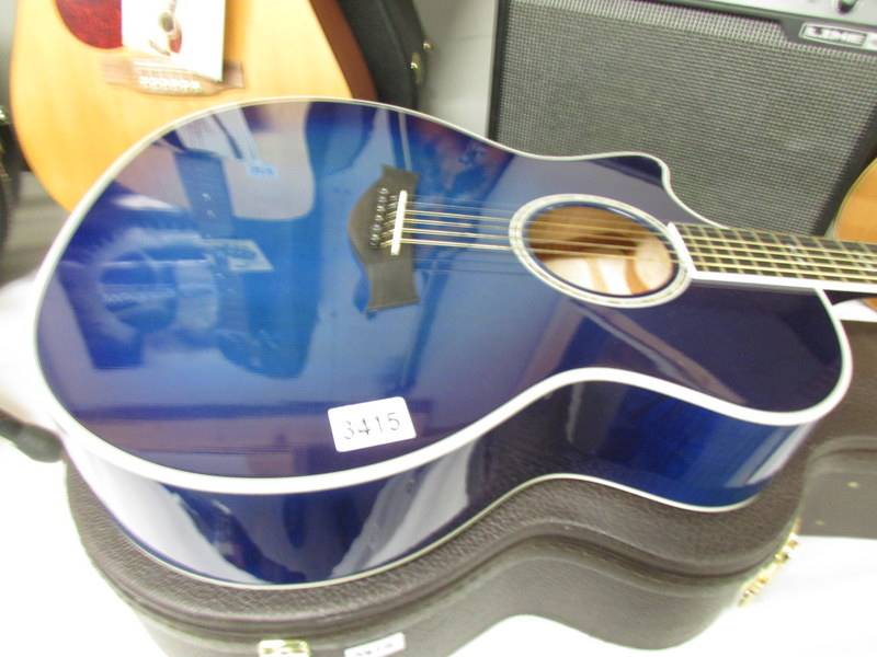 A Taylor 614CE electro acoustic guitar (V class bracing) with hard case. - Image 2 of 3