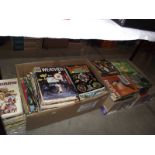 A large quantity of 1960's How & Why hardback and paperback books (magazines) in 3 boxes