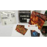 2 LP records being Paul McCartney 'Flowers in the Dark' complete with album, 7" single, poster,