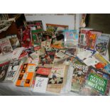 A large mixed lot of football memorabilia, books, magazines etc.