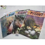 A quantity of S R Bissettes Tyrant comics 1 - 4 in sequence,