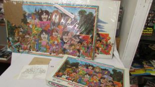 The Beatles Ilustrated Lyrics in a puzzle complete with poster, envelope and answers leaflet.