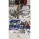 A large quantity of signed Russian cosmonaut photographs.