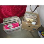 2 boxes of LP records.