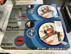 2 Philips (German) physics kits PE1501, may be missing some components, so being sold as seen,