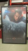 A "Man of Steel" 3D Superman framed print.