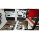 4 Grundig cassette players, 2 x C409, 2 x C410, all function but will need servicing.