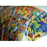 A quantity of comics including Turok,& Justice League etc.