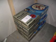5 German Philips Physics kits, PE1501, some components may be missing, being sold as seen.