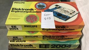 3 Philips electronic kits 2x EE2004 & 1x EE2052 (2 sealed, 1 used) 1 may be missing some components,