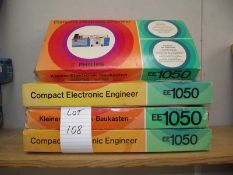 4 Philips Compact Electronic Engineer Kits, 2 German and 2 English,