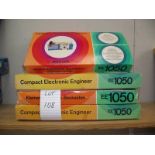 4 Philips Compact Electronic Engineer Kits, 2 German and 2 English,