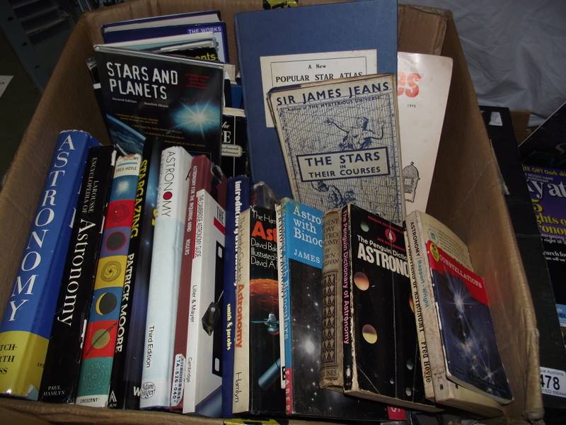 A quantity of astronomy books including books by Sir Patrick Moore, etc. - Image 2 of 2