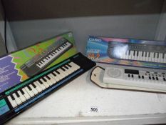3 Casio electronic keyboards SA-2,