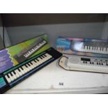 3 Casio electronic keyboards SA-2,