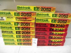 Large lot of German electronic experiment kits, 6 x EE2040, 7 x EE2051, 4 x EE2052,