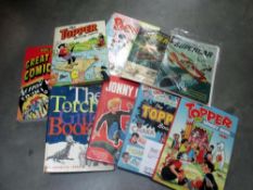 A mixed lot of annuals including Beano, Topper, Supercar etc.