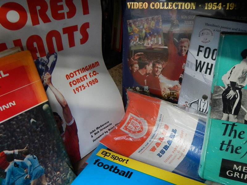 A very interesting lot of football memorabilia on 2 shelves, in excess of 40 books in total, - Image 10 of 17