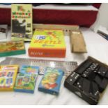 A mixed lot of games, dominoes, playing cards etc.