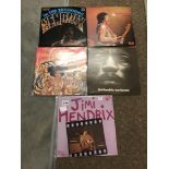 6 Jimi Hendrix LP records including Experience and More Experience.