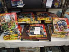 12 x 1970's UFO TV series jigsaw puzzles and a moon probe jigsaw,