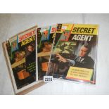 3 Secret Agent comics in good condition