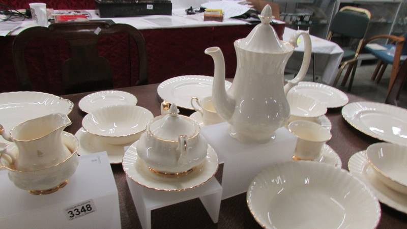 Approximately 54 piece of Royal Albert affinity gold pattern tea and dinner ware. - Image 2 of 3