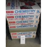 6 Merit chemistry sets, some components may be missing, being sold as seen.