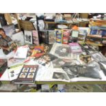 A massive collection of Beatles tapes, books, videos including Ed Sullivan shows.