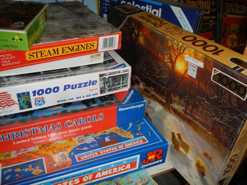 Twelve jigsaw puzzles (one shelf). - Image 3 of 3