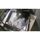 A large quantity of Martin Luther King ephemera including books, newspapers, LP's etc.