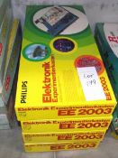 4 German Philips electronic kits, EE2003, some components may be missing, being sold as seen.