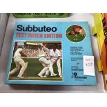 A Subbuteo test match edition, may be missing some components, so being sold as seen,