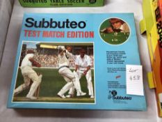 A Subbuteo test match edition, may be missing some components, so being sold as seen,