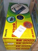 4 German electronic kits EE2003, some components may be missing, being sold as seen.